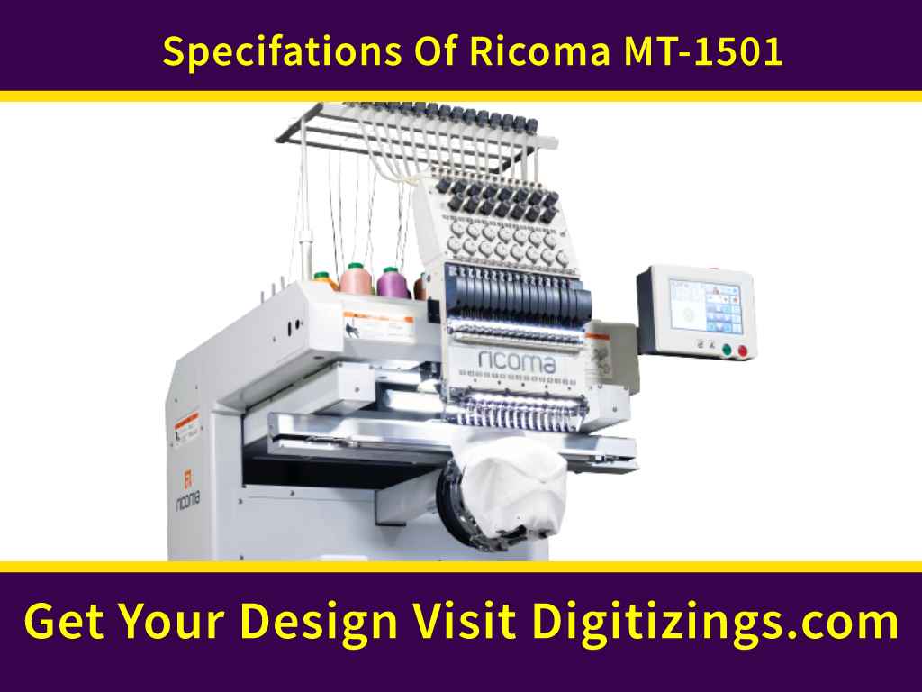 Specification Of Ricoma MT-1501