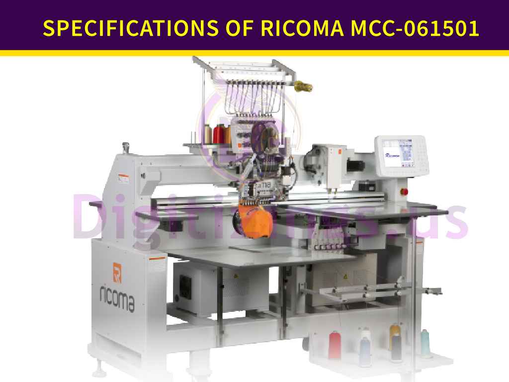 Specifications Of Ricoma 061501 Machine