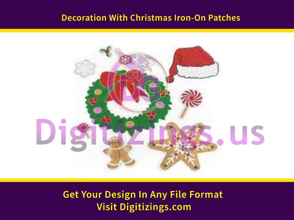 Decoration With Christmas Iron-On Patches