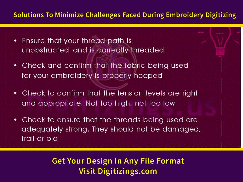 Solutions To Minimize Challenges Faced During Embroidery Digitizing
