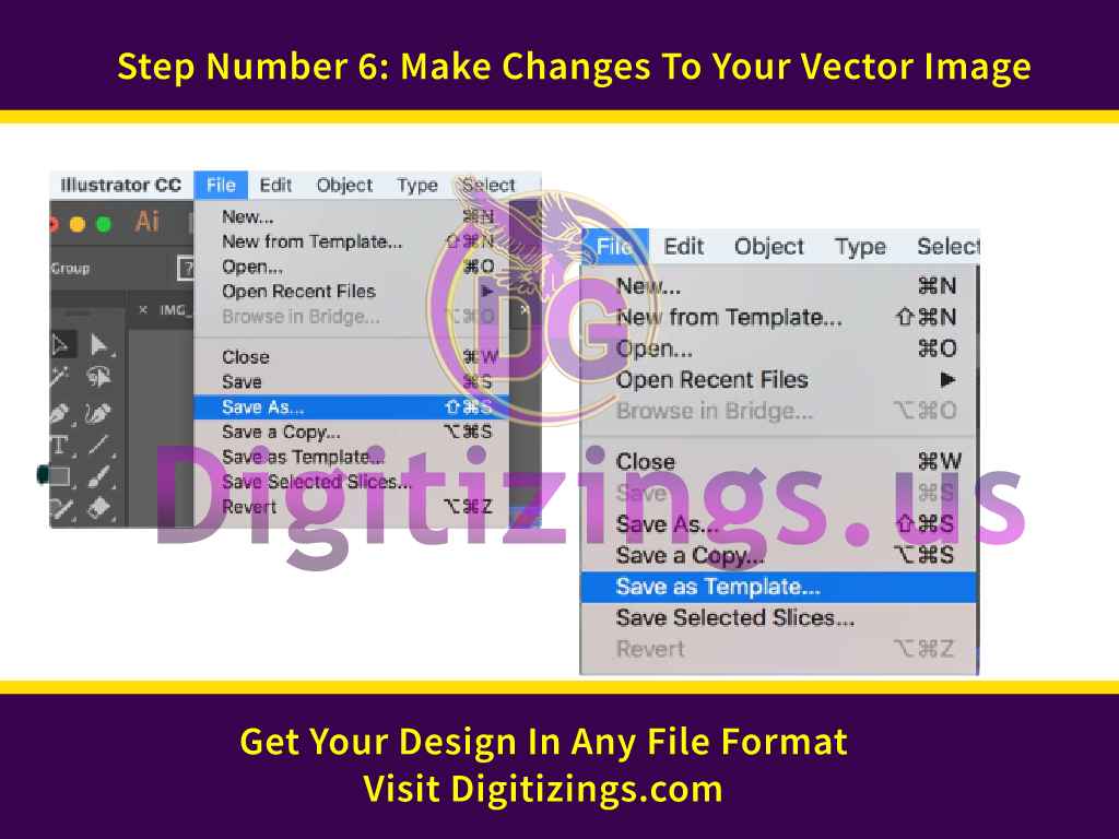 Step Number 6: Make Changes To Your Vector Image